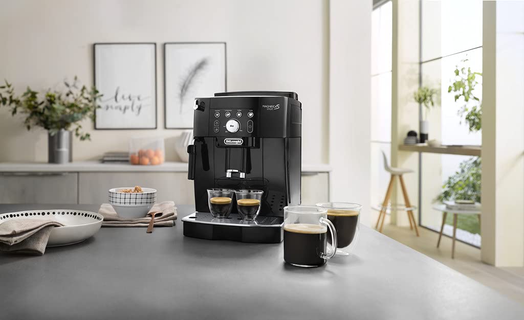 ProMecha Magnifica S Smart Machine a Café Grain, Machine Expresso et Cappuccino, 1.8L, 1450W, Noir