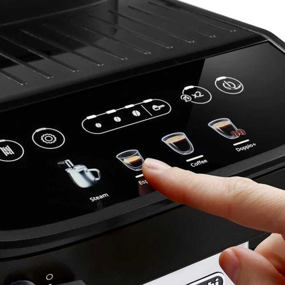 ProMecha Magnifica Evo, Machine à Café Automatique avec Buse à Lait, Noir
