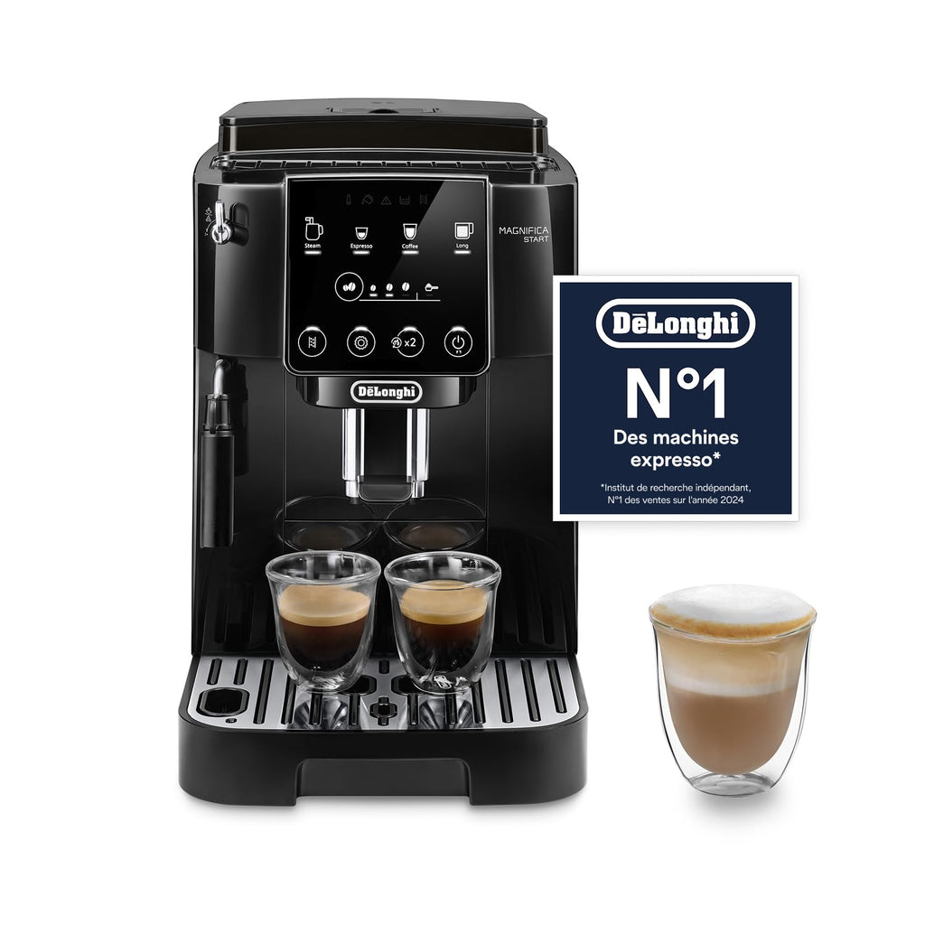 ProMecha Magnifica Start - Perfetto Machine à Café Automatique avec Mousseur à Lait Manuel, , Noir