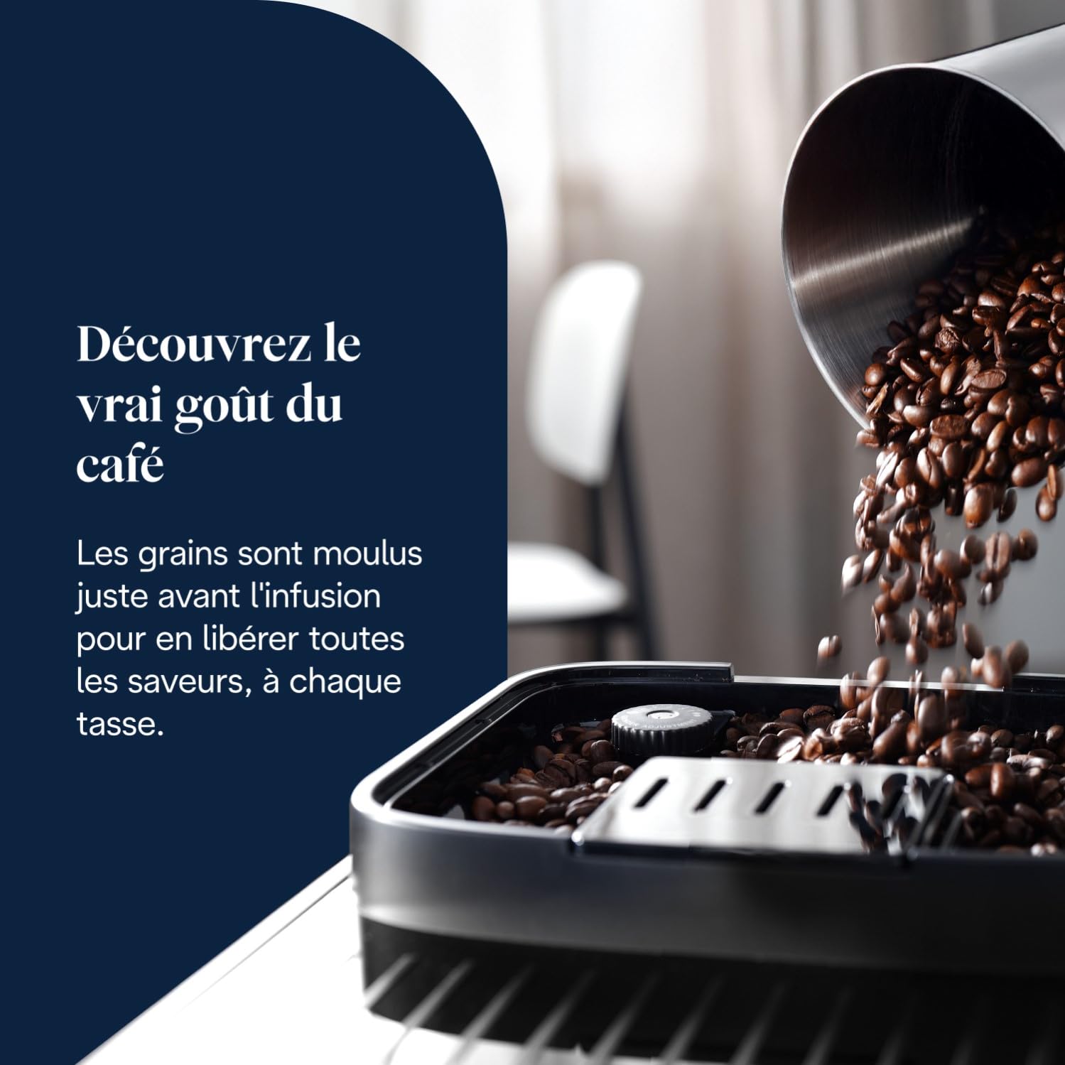 ProMecha Magnifica Evo, Machine à Café et Cappucino avec Broyeur à Grains, Argent