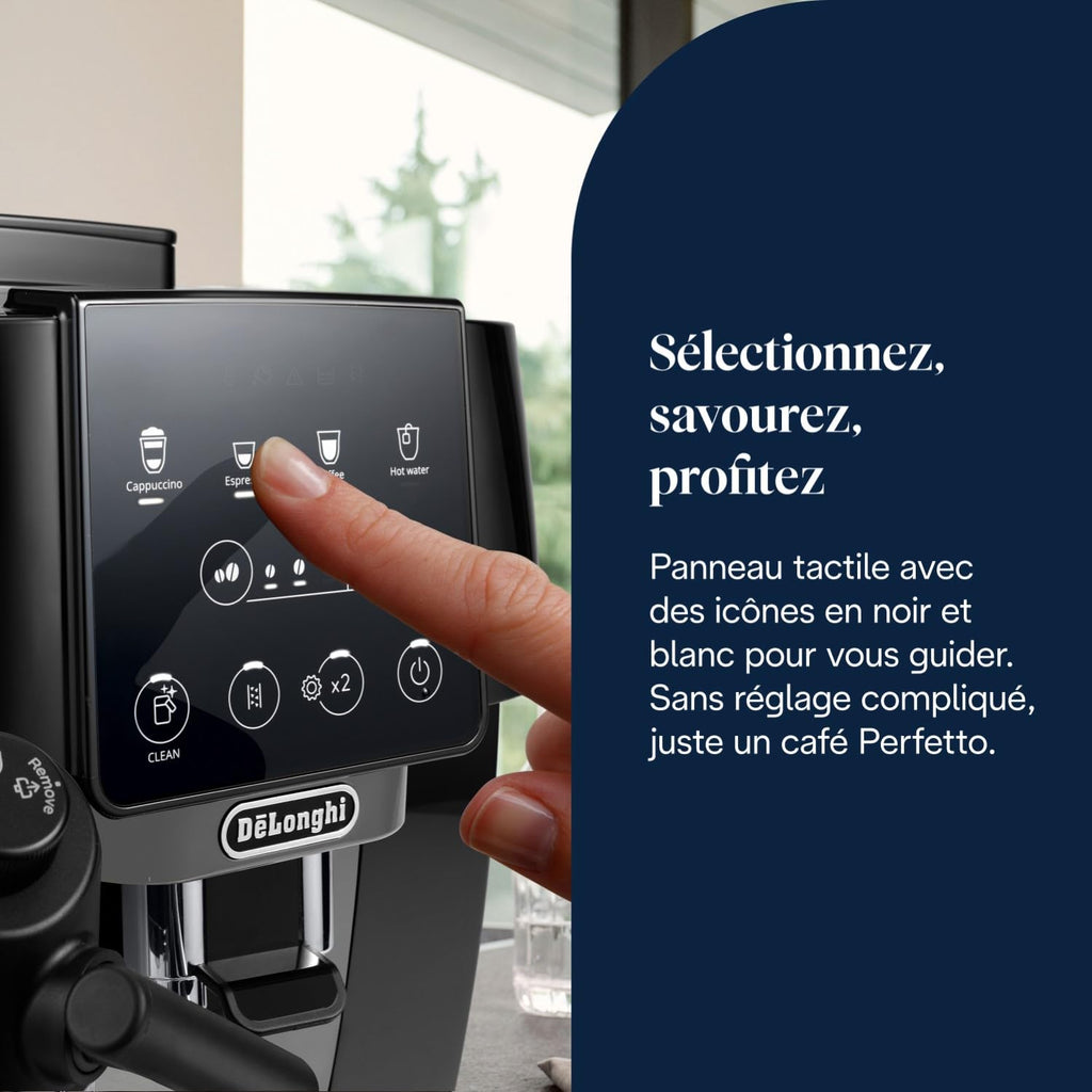 ProMecha Magnifica Start - Perfetto Machine à Café Automatique, Noir et Gris