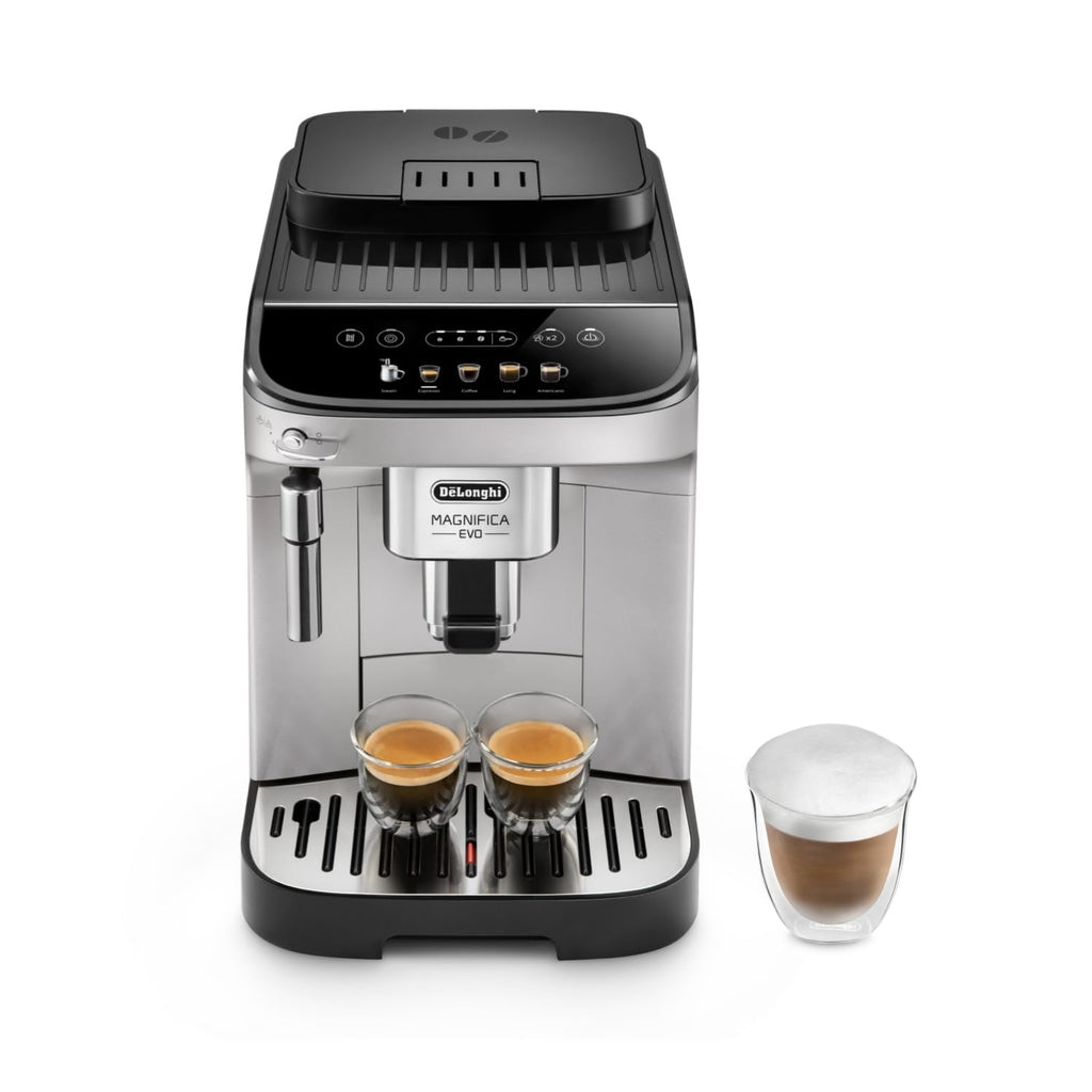 ProMecha Magnifica Evo, Machine à Café et Cappucino avec Broyeur à Grains, Argent