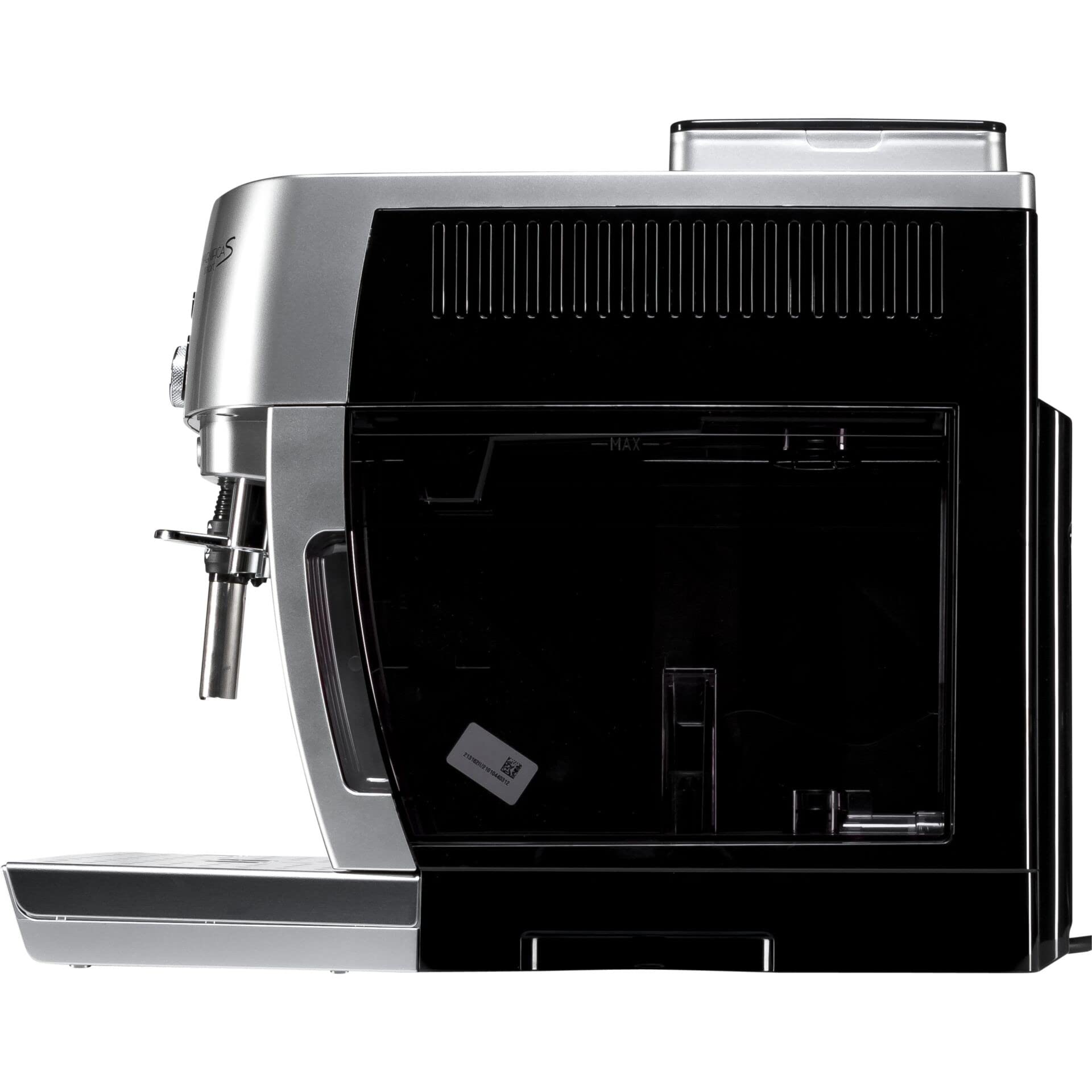 ProMecha Magnifica S Smart, Machine à Café Automatique avec Mousseur à Lait, Argent Noir