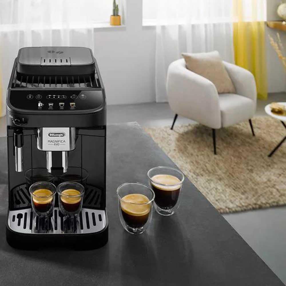 ProMecha Magnifica Evo, Machine à Café Automatique avec Buse à Lait, Noir