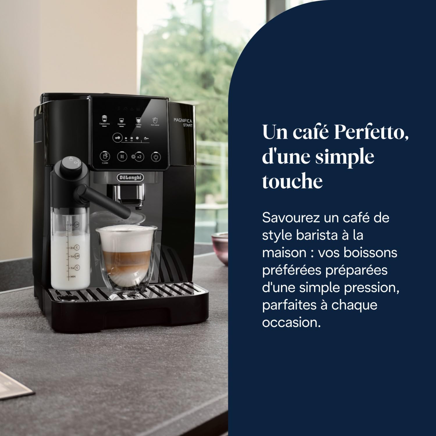 ProMecha Magnifica Start - Perfetto Machine à Café Automatique, Noir et Gris
