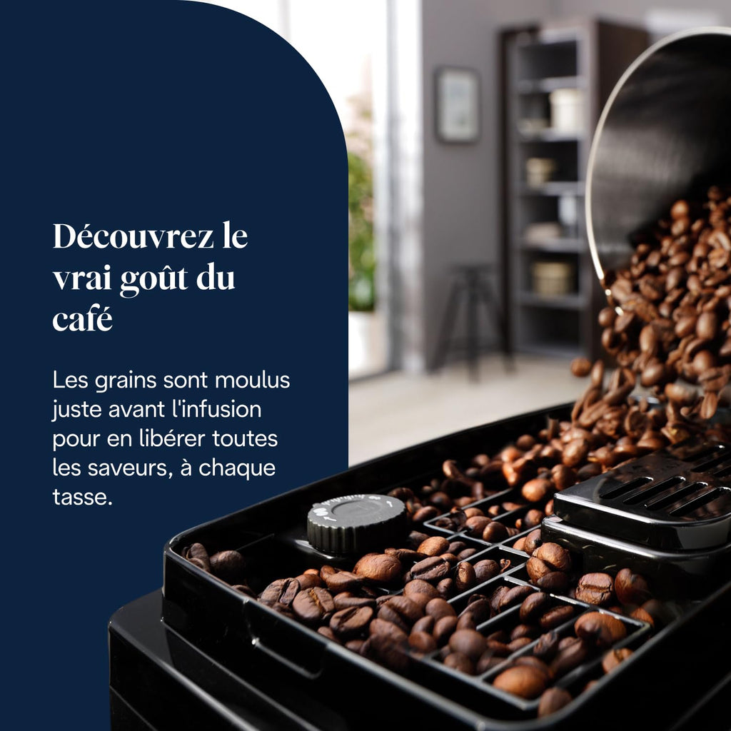 ProMecha Magnifica Start - Perfetto Machine à Café Automatique avec Mousseur à Lait Manuel, , Noir