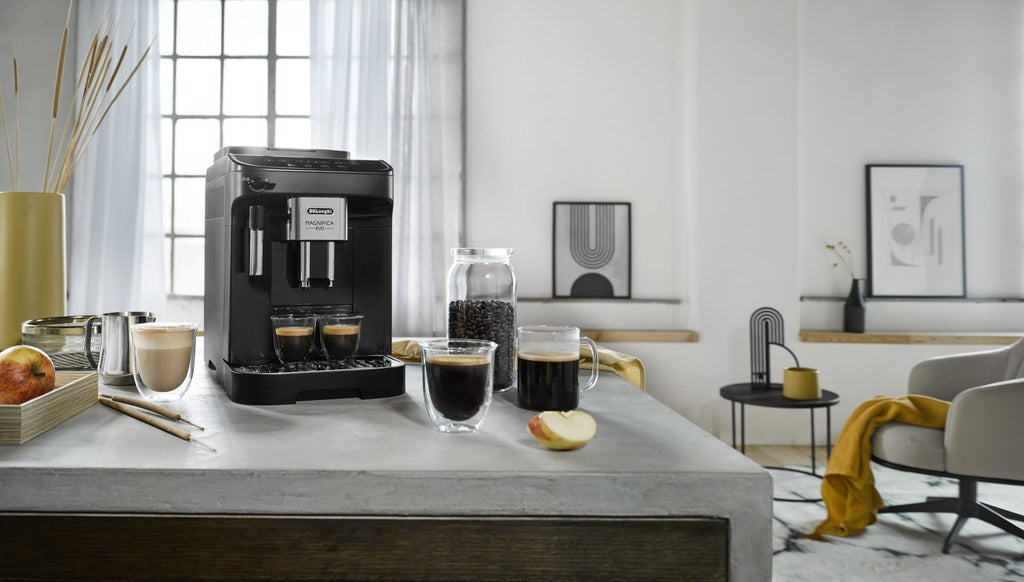 ProMecha Magnifica Evo, Machine à Café Automatique avec Mousseur à Lait, Noir