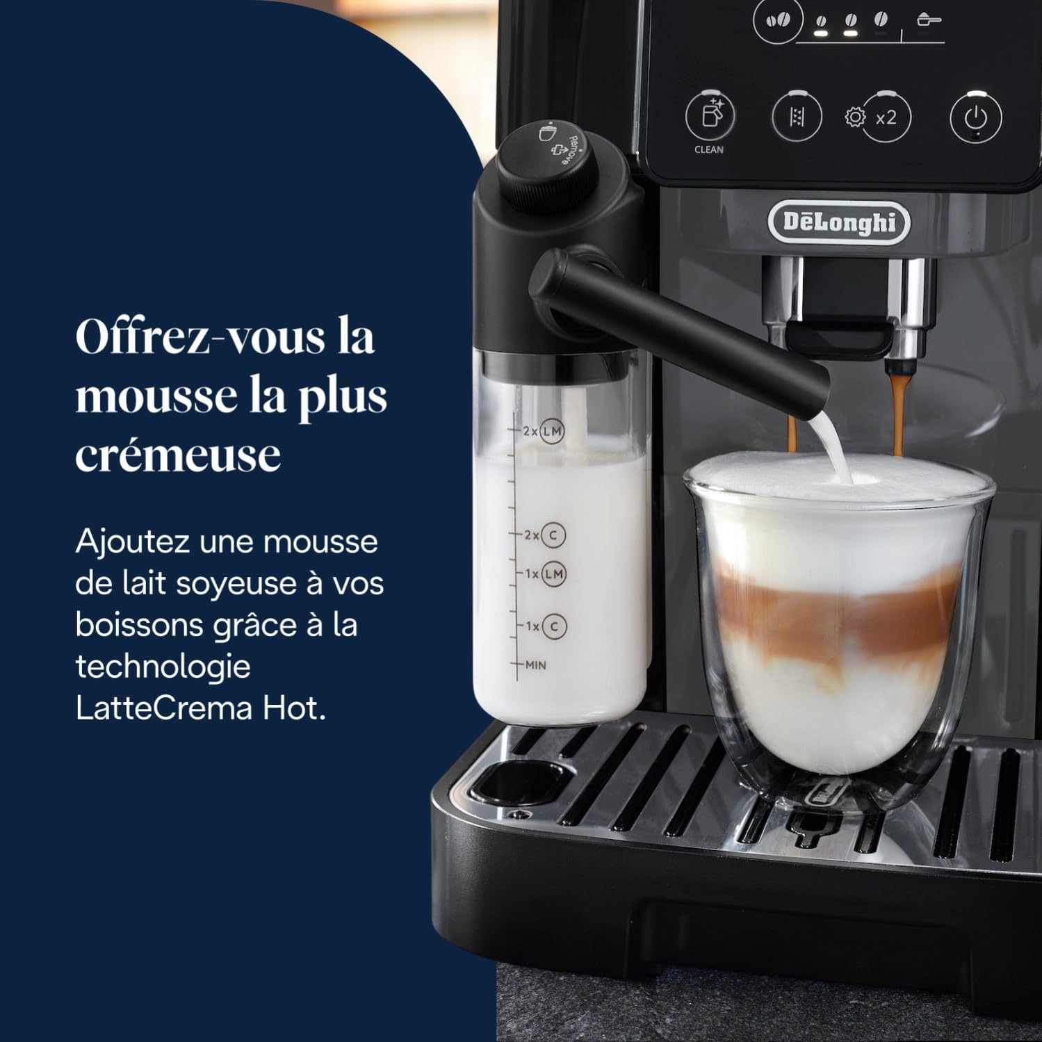 ProMecha Magnifica Start - Perfetto Machine à Café Automatique, Noir et Gris