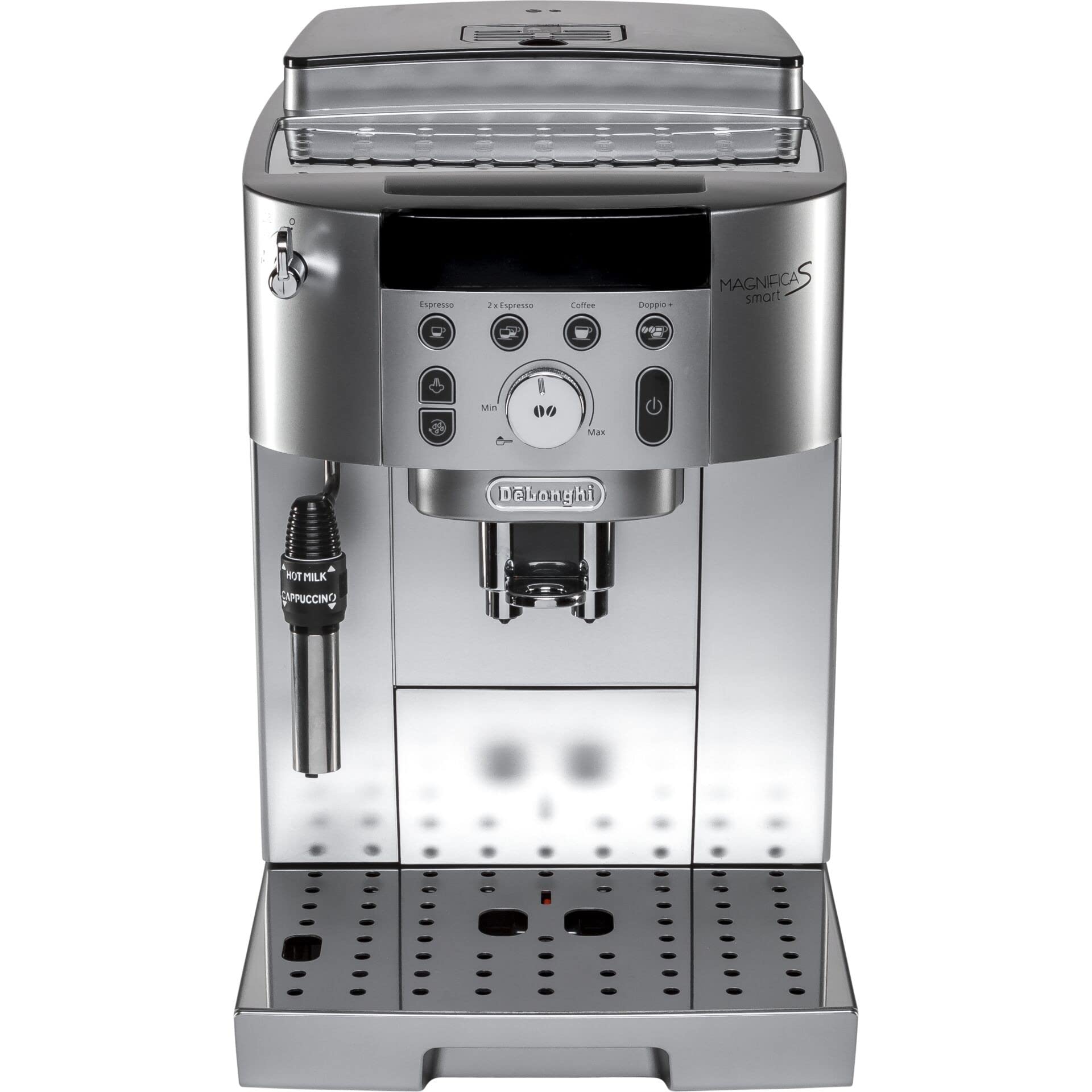 ProMecha Magnifica S Smart, Machine à Café Automatique avec Mousseur à Lait, Argent Noir